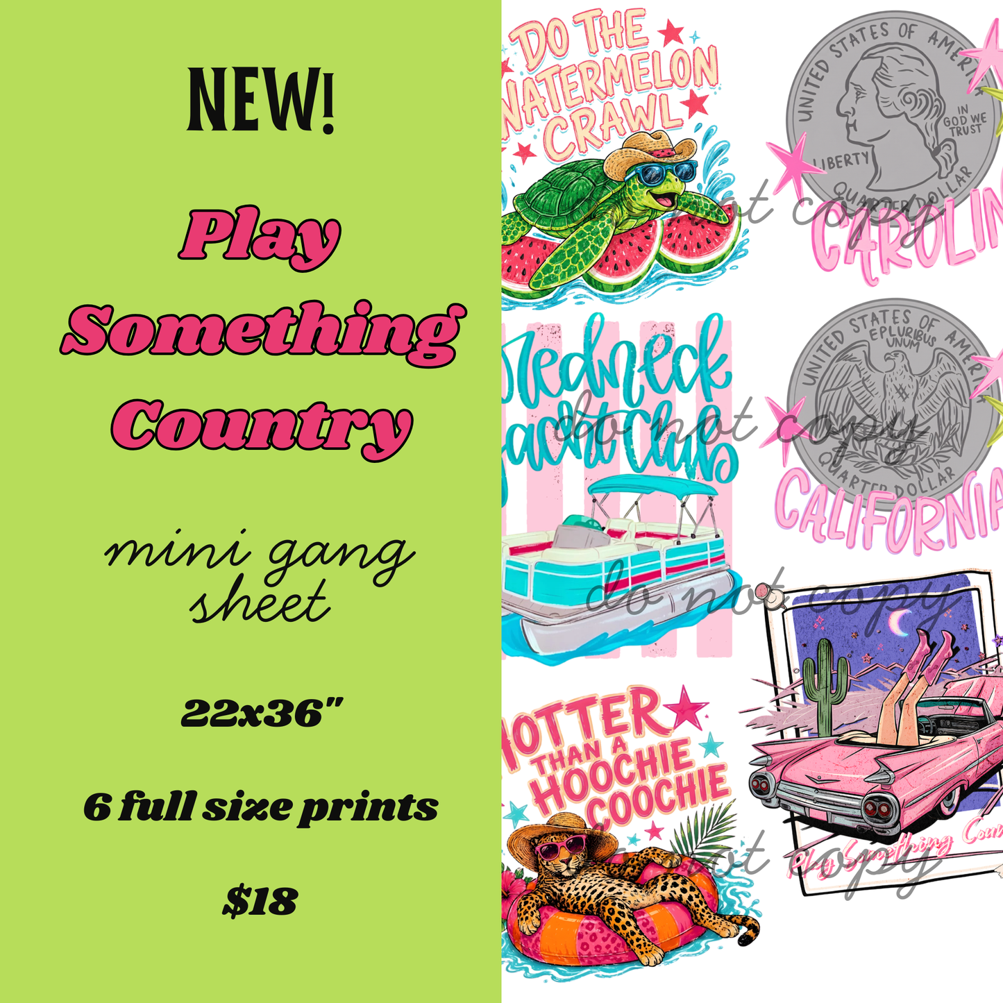 Play Something Country Mini Gang Sheet