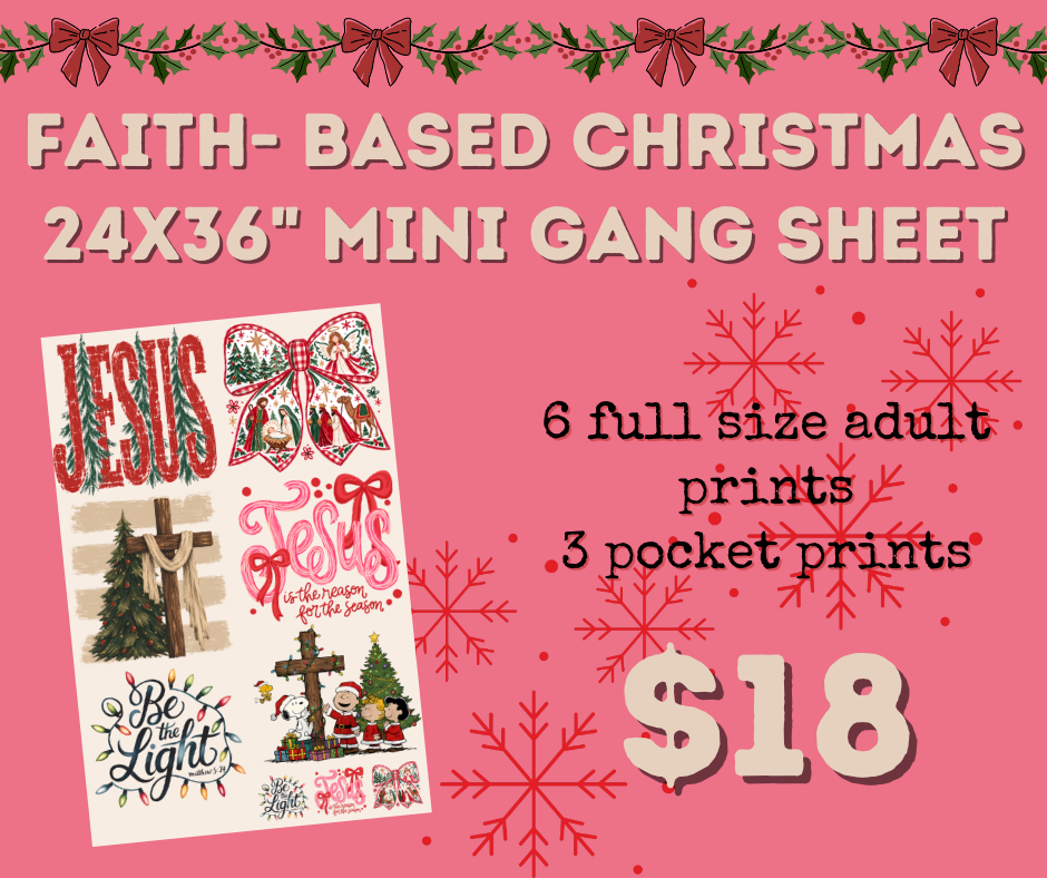 Faith Based Christmas 2026 24x36" Mini Gang Sheet