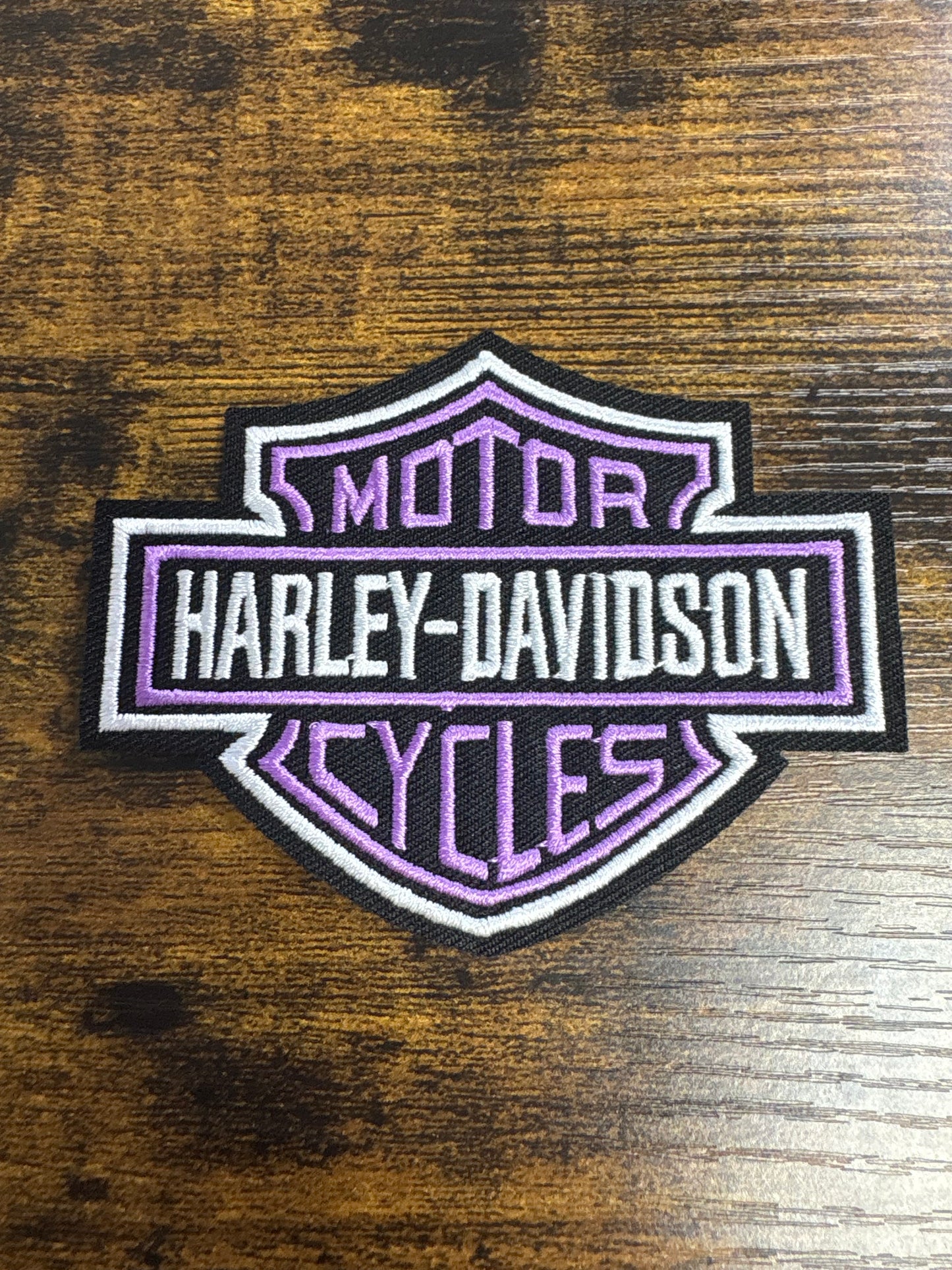 Harley Davidson logo hat patch