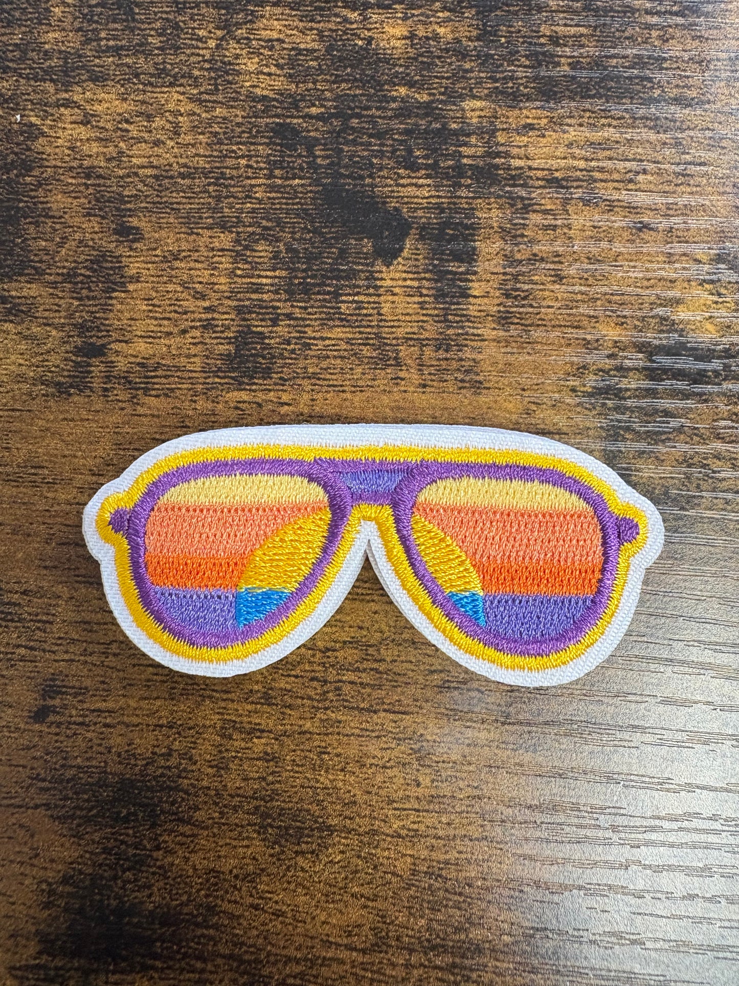 Sunset shades hat patch