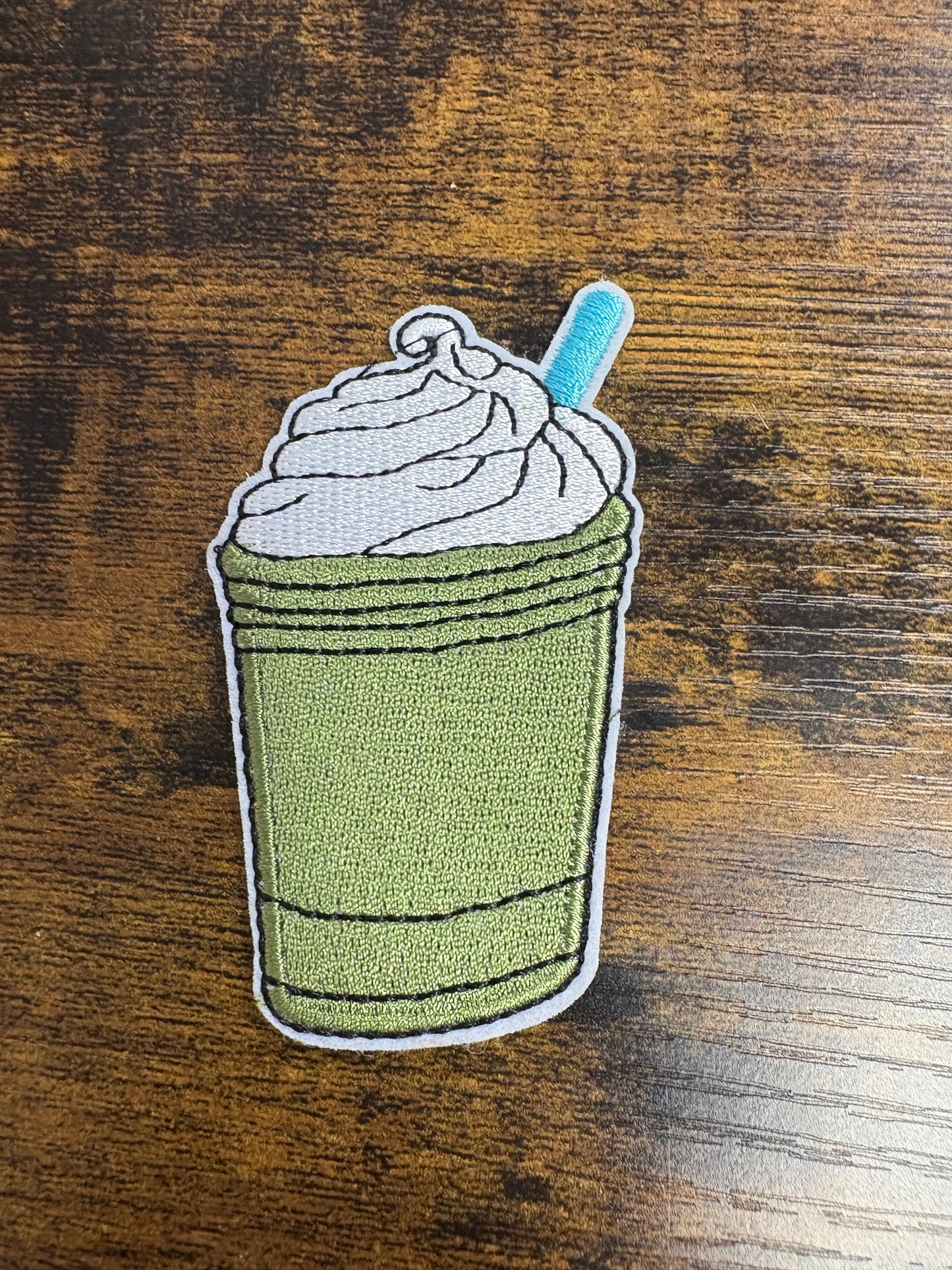 Matcha frappe hat patch