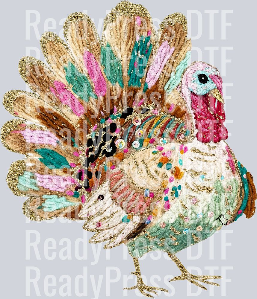 Faux Chenille Turkey