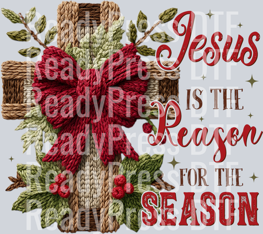 Jesus is the Reason for the Season faux crochet