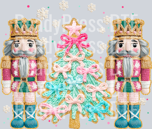 Faux Chenille Nutcrackers