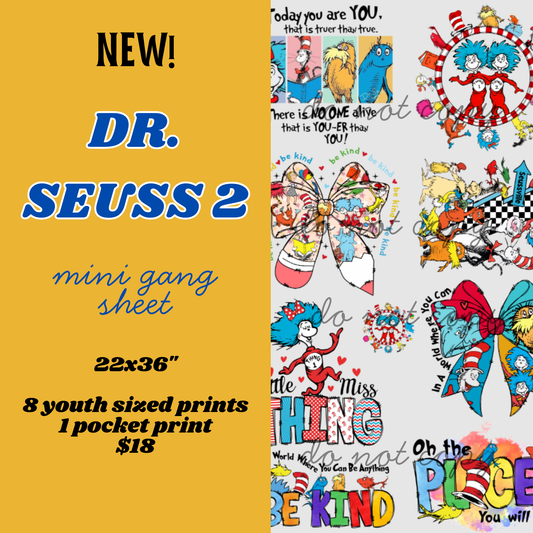 Dr. Seuss 2 Mini Gang Sheet