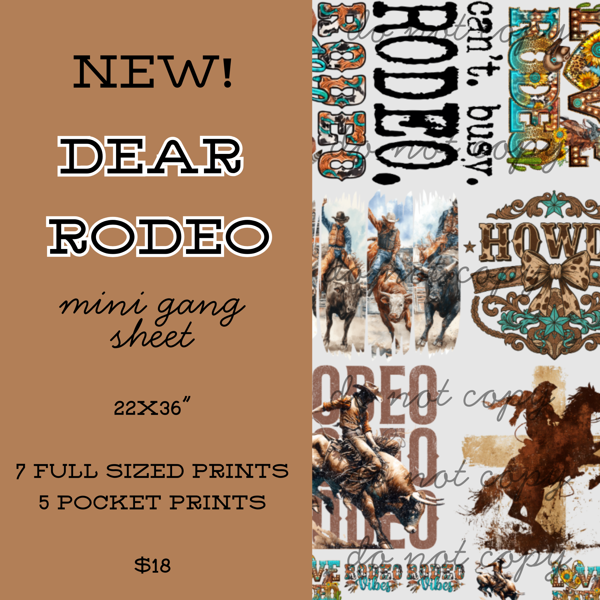 Dear Rodeo Png Dear Rodeo Mini Gang Sheet – ReadyPress DTF