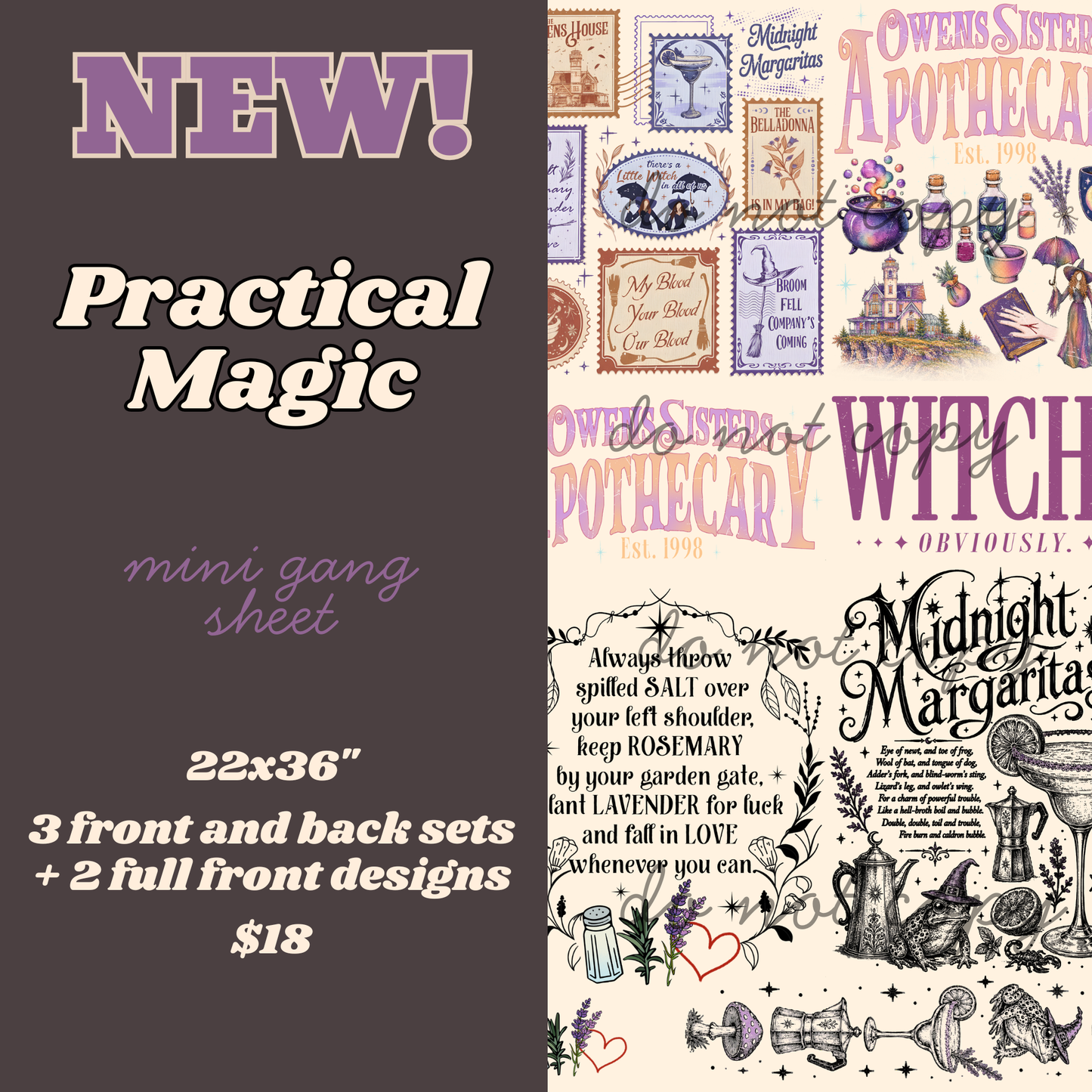 Practical Magic Mini Gang Sheet