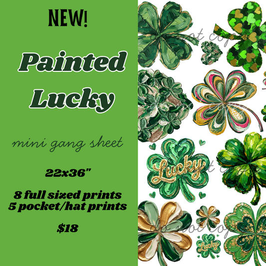 Painted Lucky Mini Gang Sheet