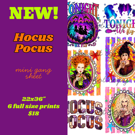Hocus Pocus Mini Gang Sheet