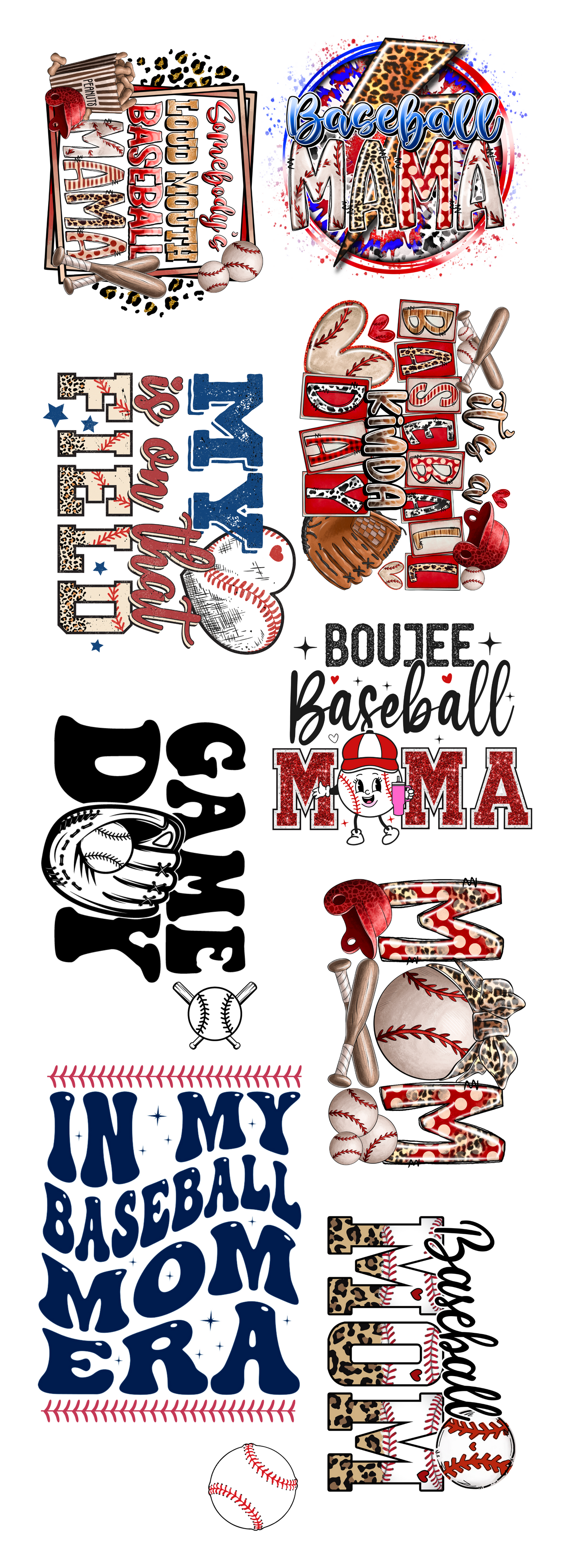 Baseball Gang Sheet