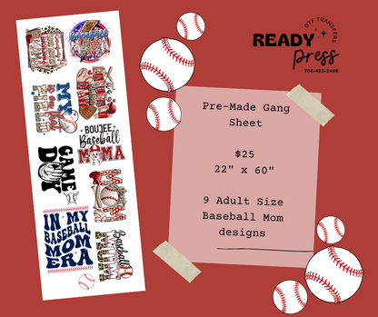 Baseball Gang Sheet