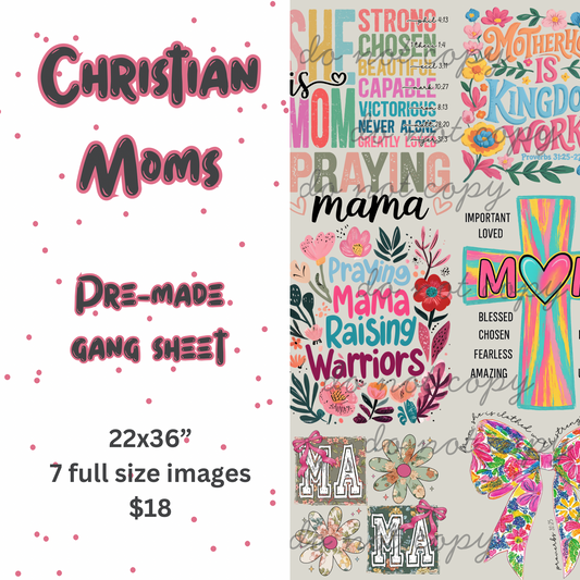 Christian Mother’s Day Gang Sheet