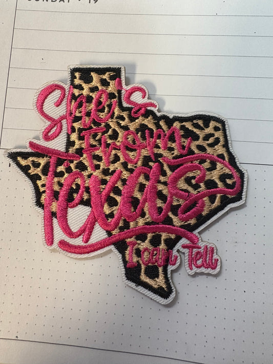 She's From Texas Hat Patch