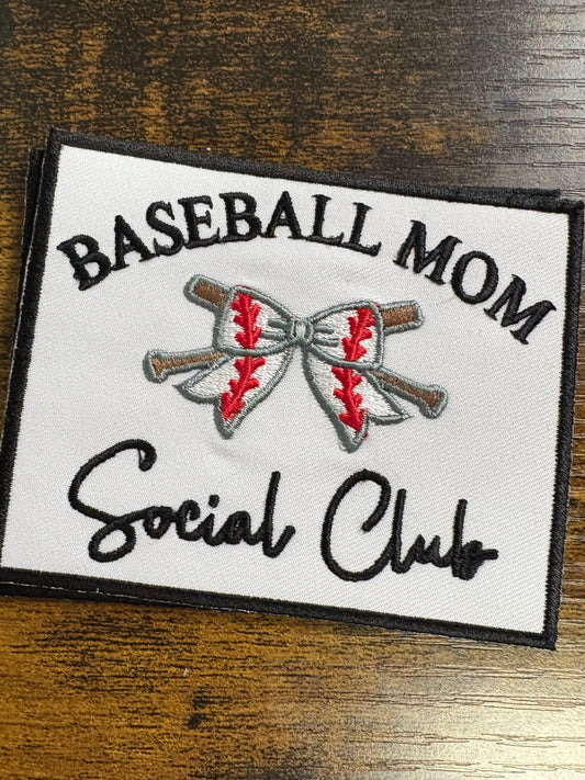Baseball Mom Social Club hat patch