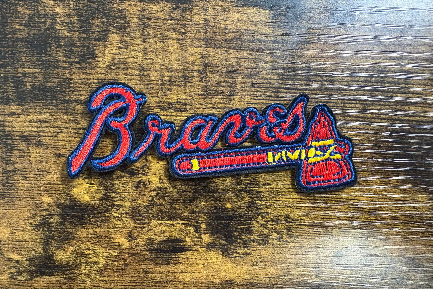 Atlanta Braves logo hat patch