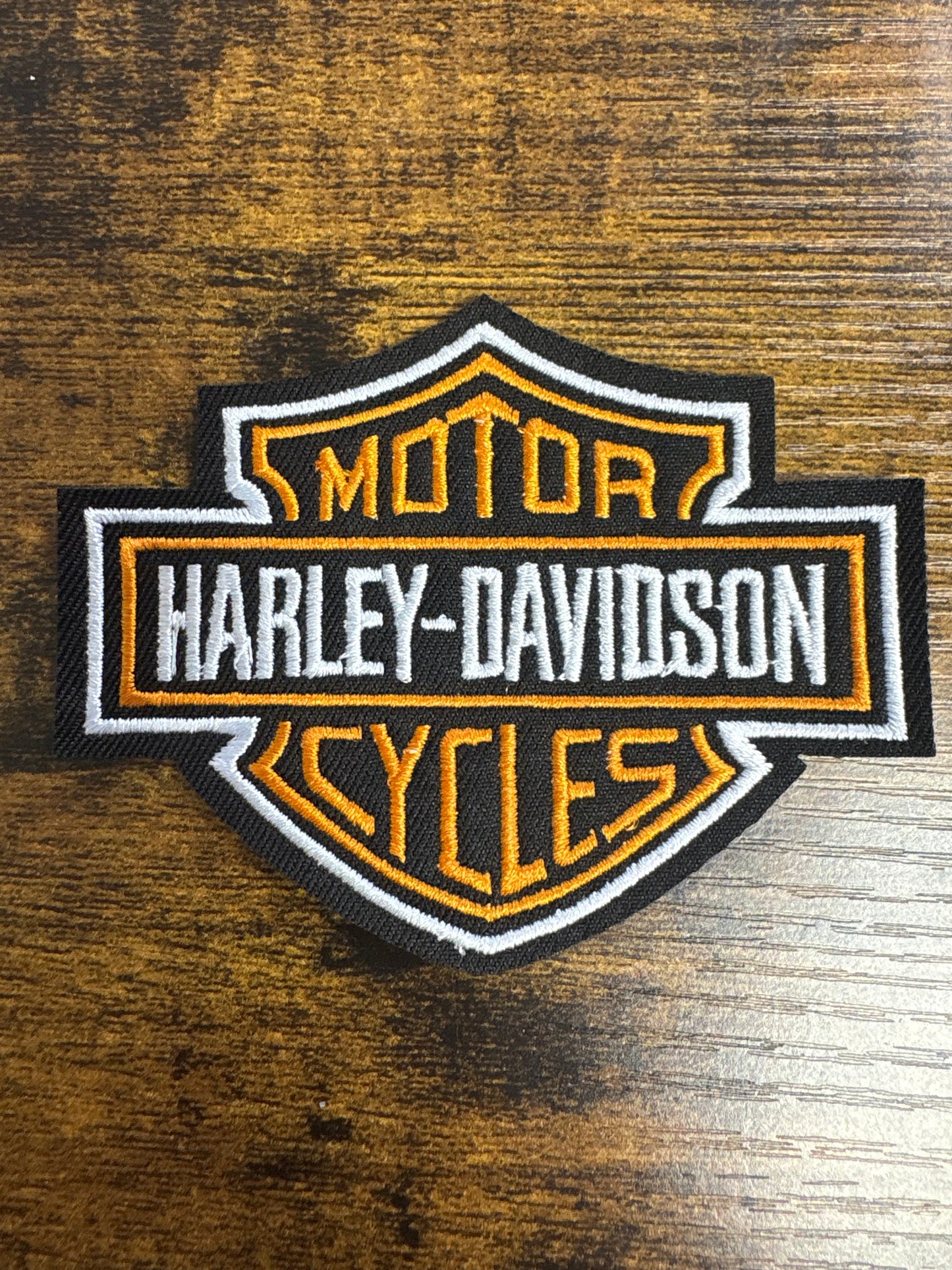 Harley Davidson logo hat patch