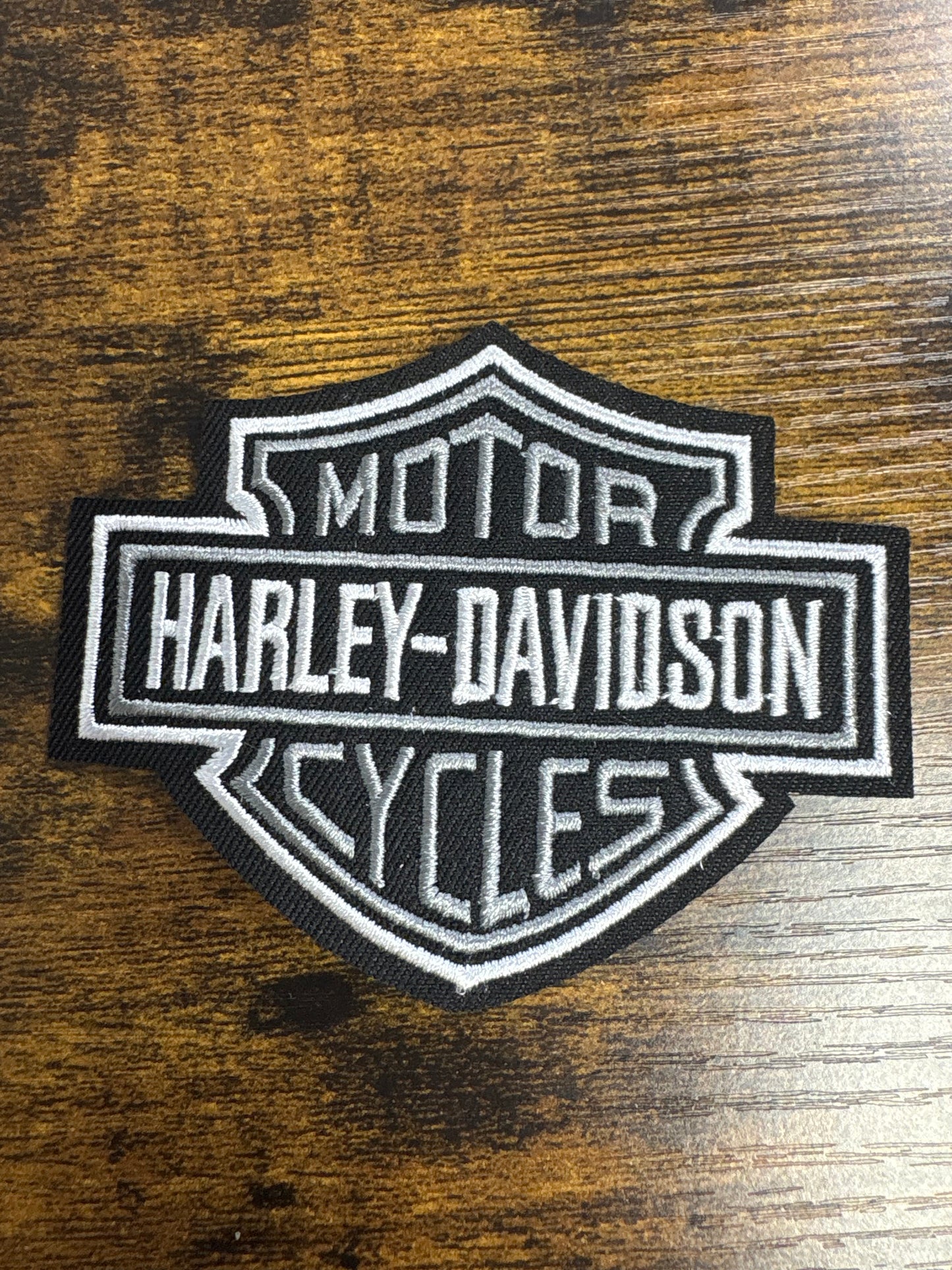 Harley Davidson logo hat patch