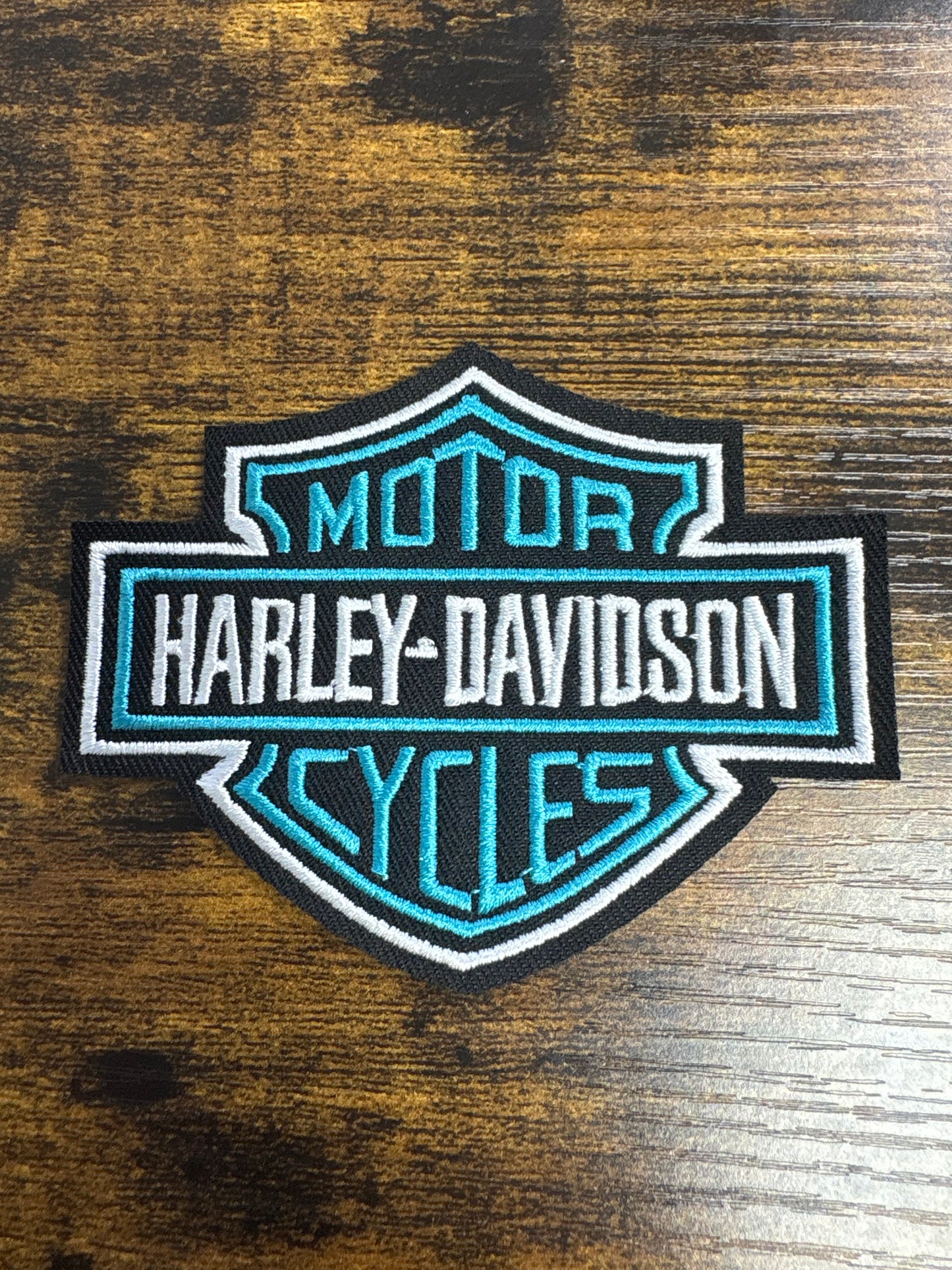 Harley Davidson logo hat patch