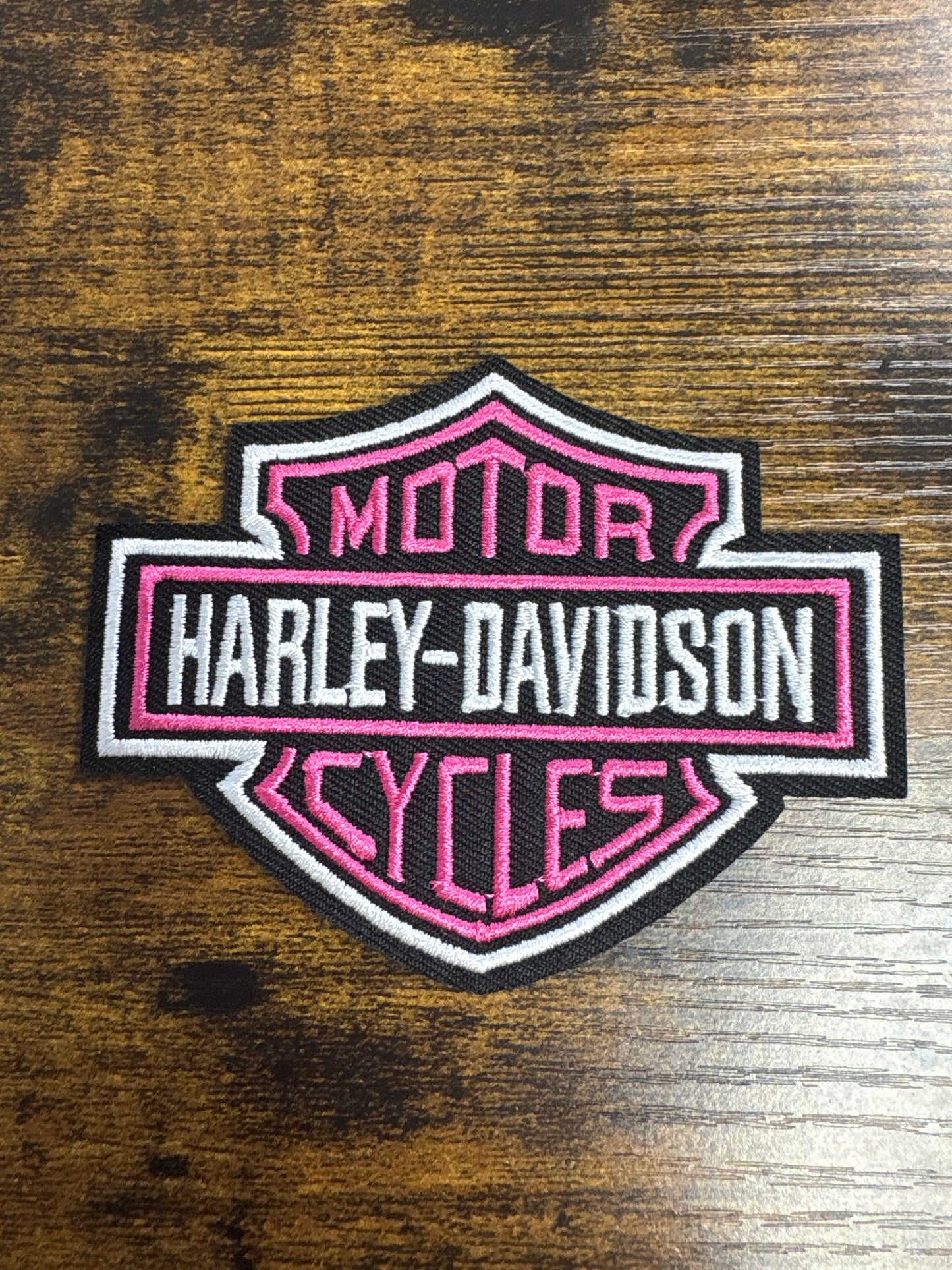 Harley Davidson logo hat patch