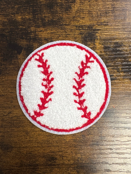 Chenille Baseball hat patch