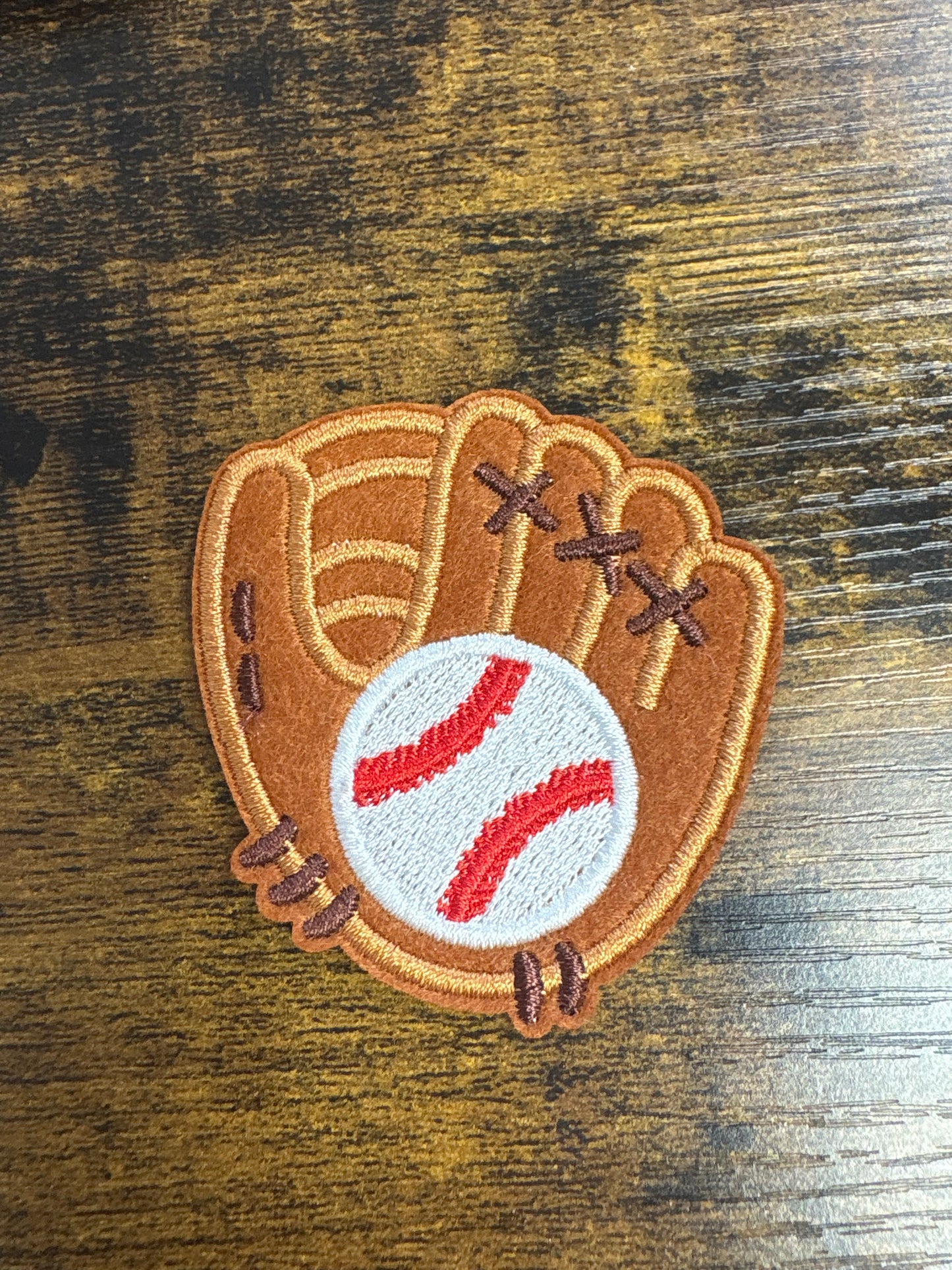 Baseball glove hat patch v2