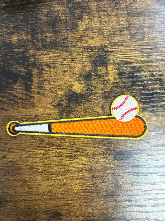 Baseball bat hat patch