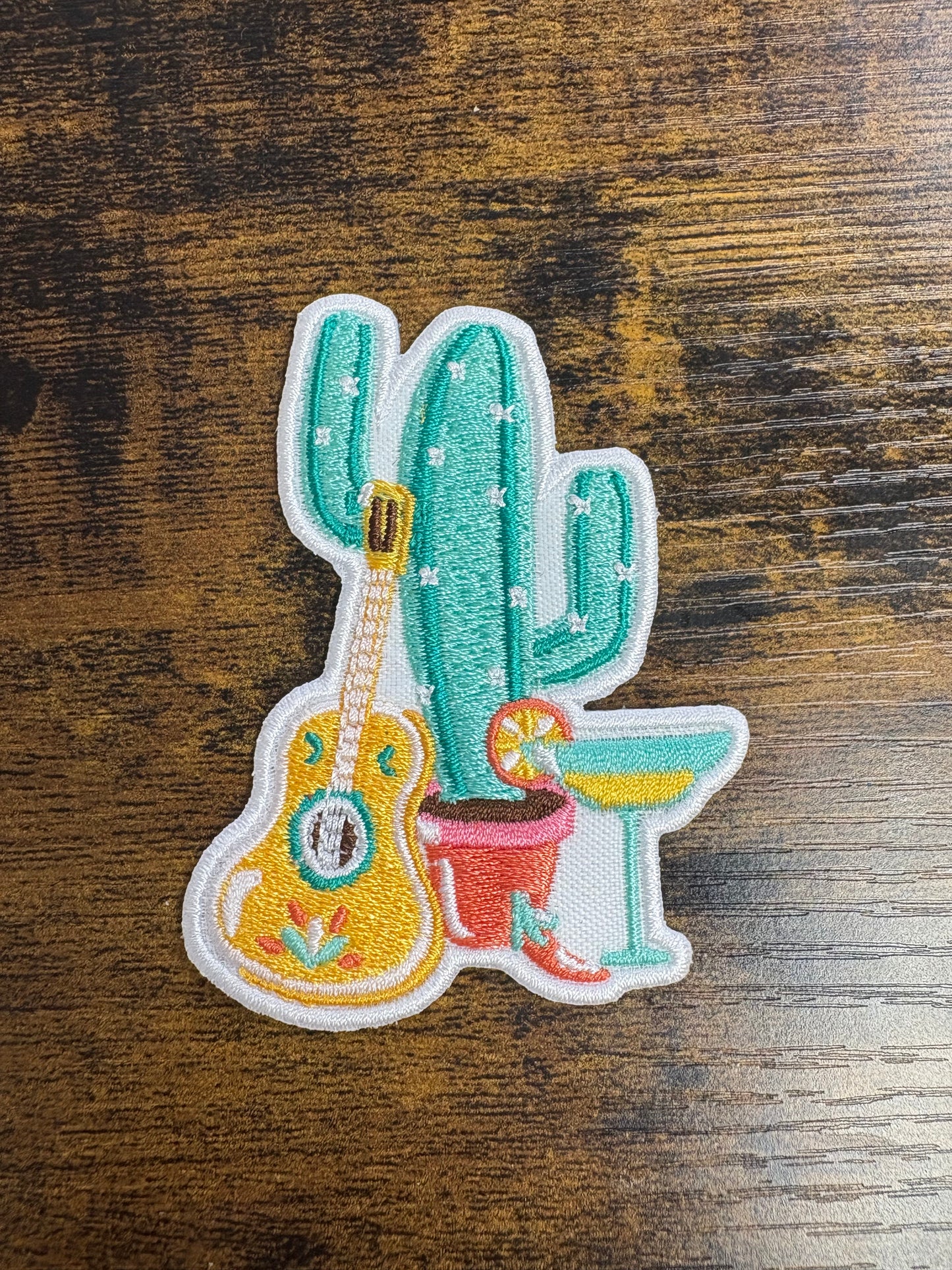 Cactus fiesta hat patch