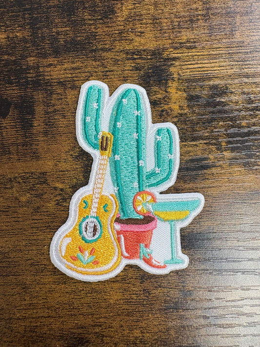 Cactus fiesta hat patch