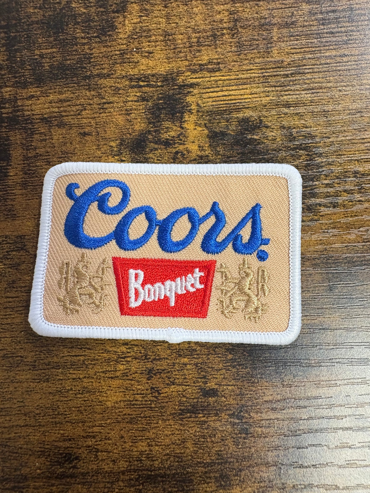 Coors Banquet hat patch