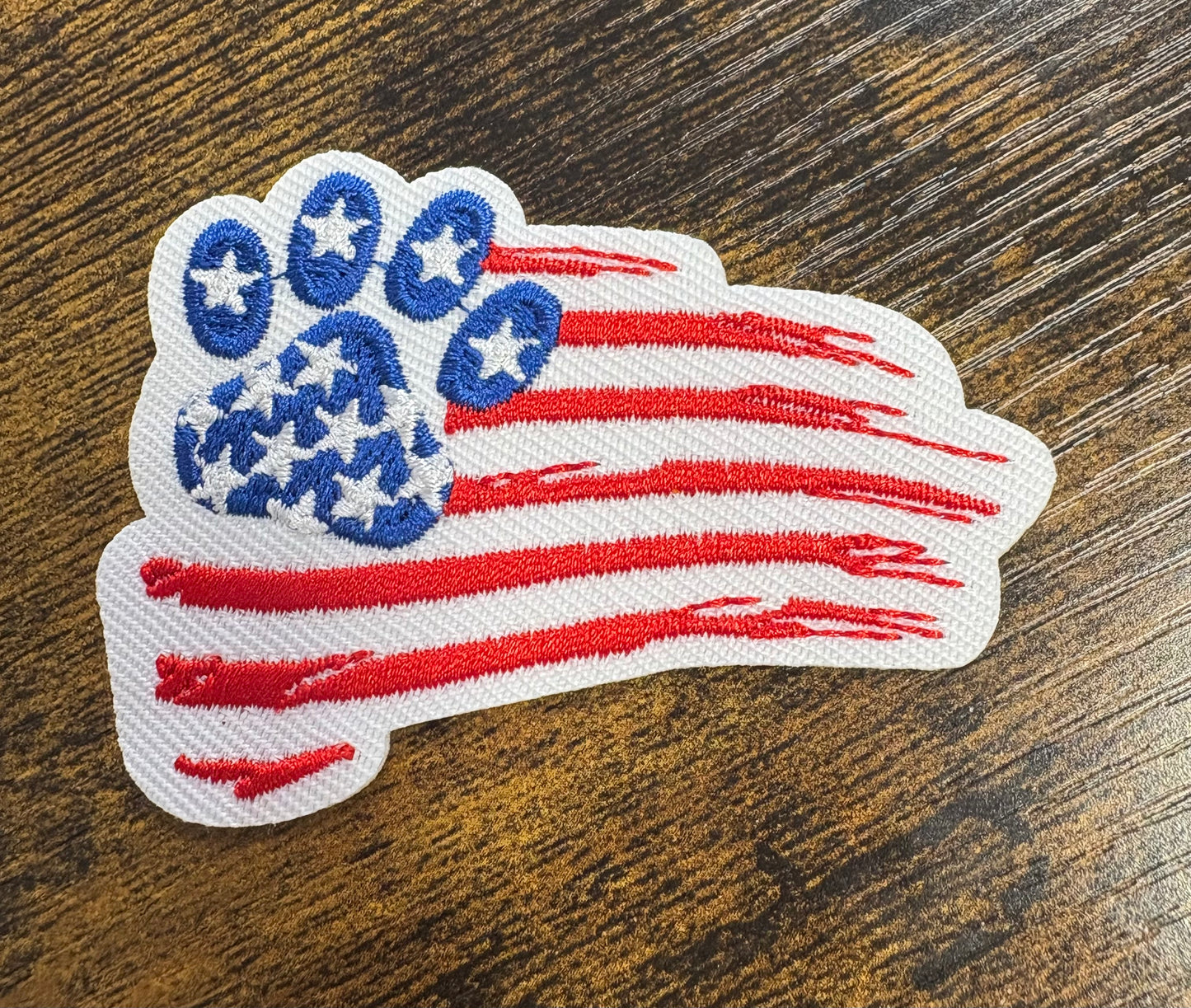 Paws and Stripes hat patch