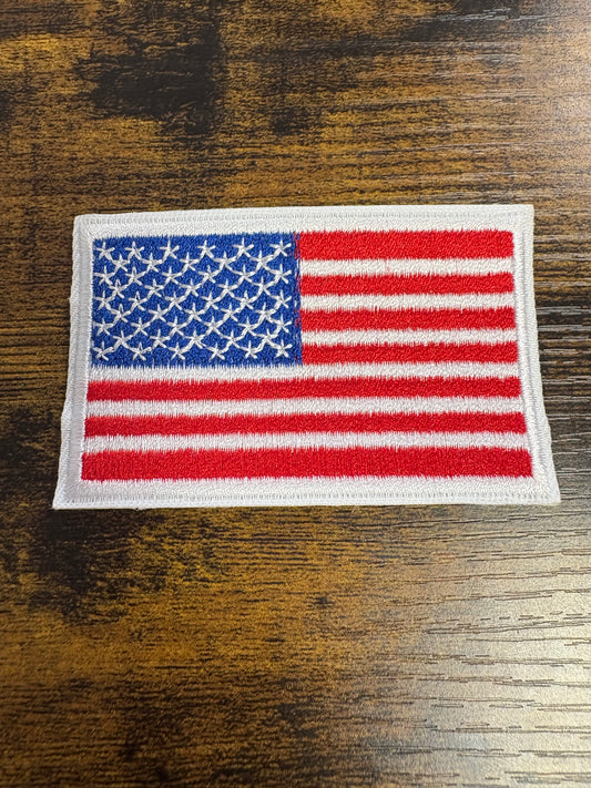 American flag hat patch