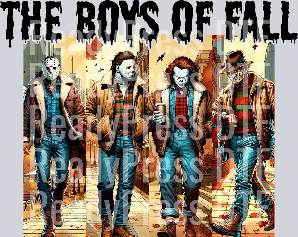 The Boys Of Fall Black Text