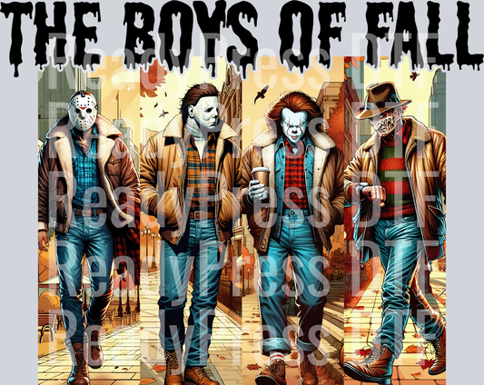 The Boys Of Fall Black Text