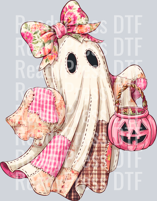 Pink patchwork ghost