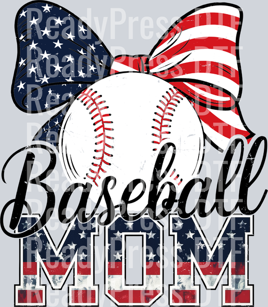 Patriotic Baseball Mom