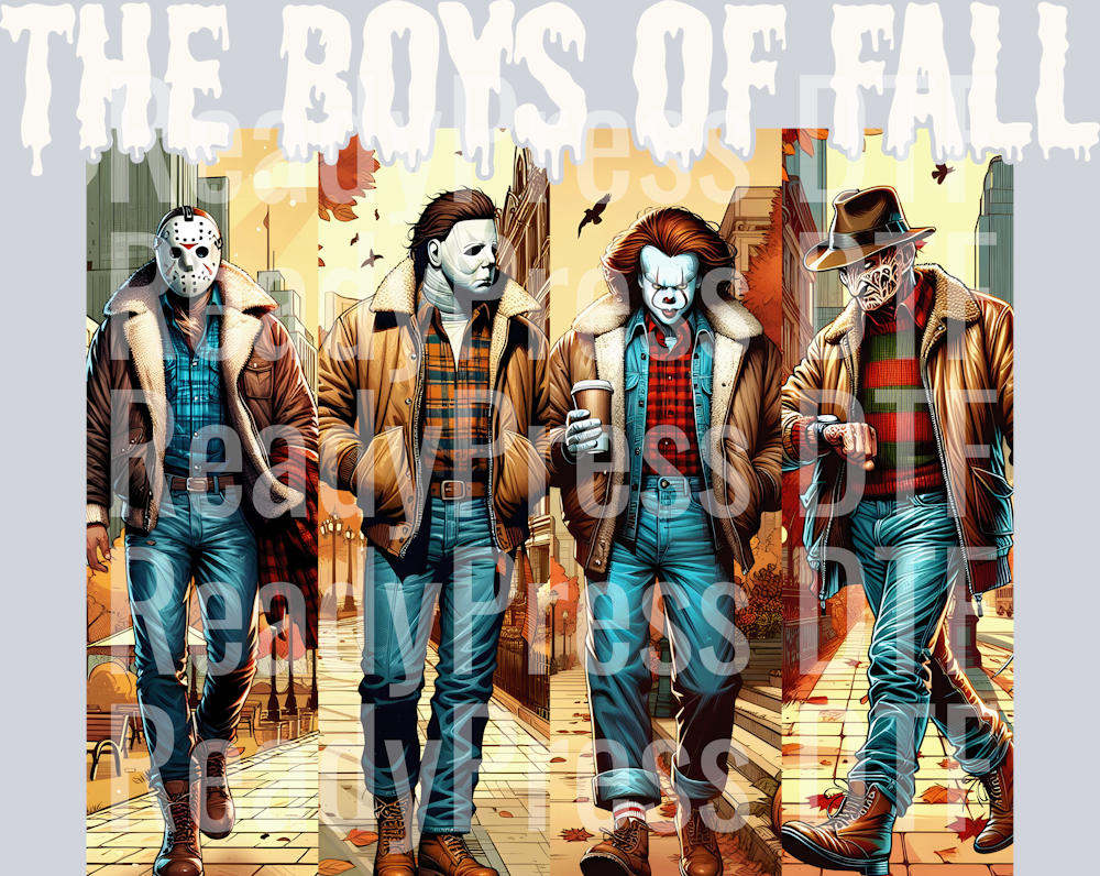 The Boys Of Fall White Text