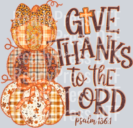 Give Thanks to the Lord