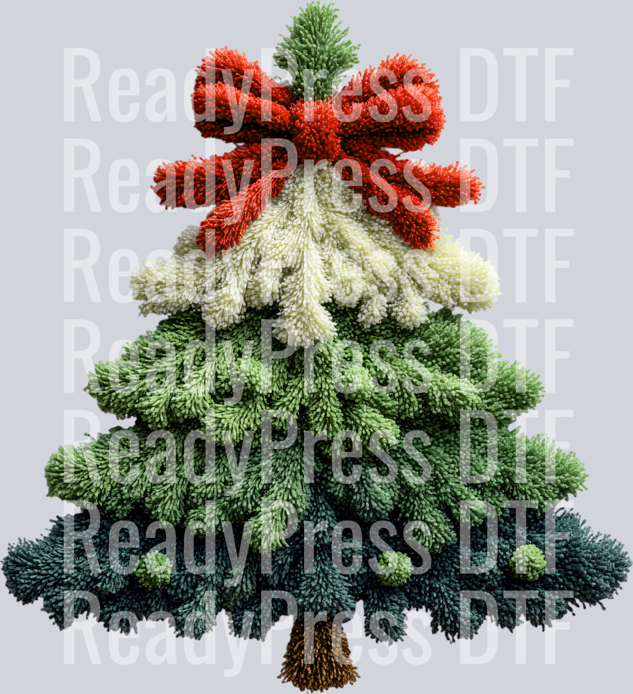 Faux Chenille Christmas Tree
