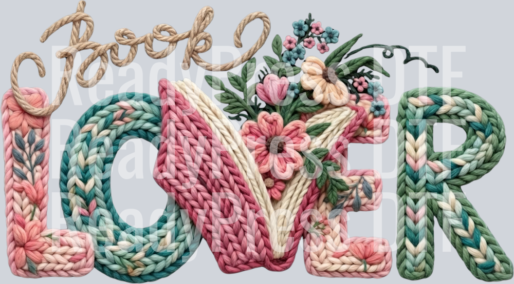 Book lover faux yarn