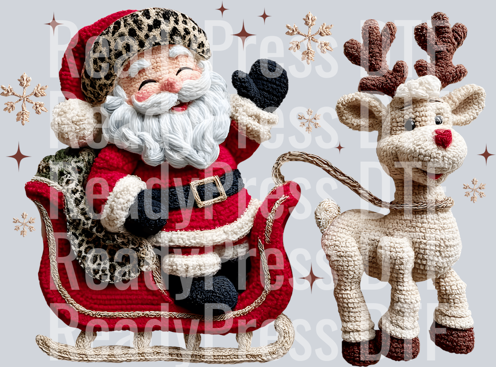 Santa and Reindeer Crochet