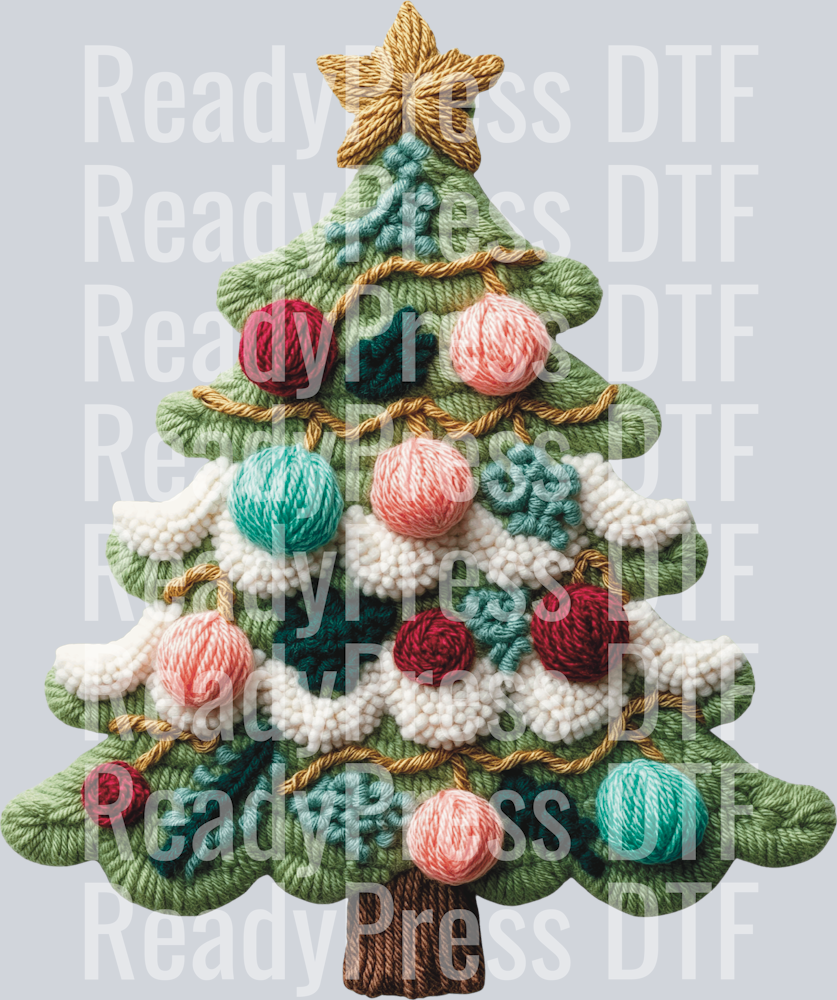 Faux Yarn Christmas Tree