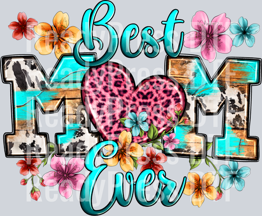 Best Mom Ever blue